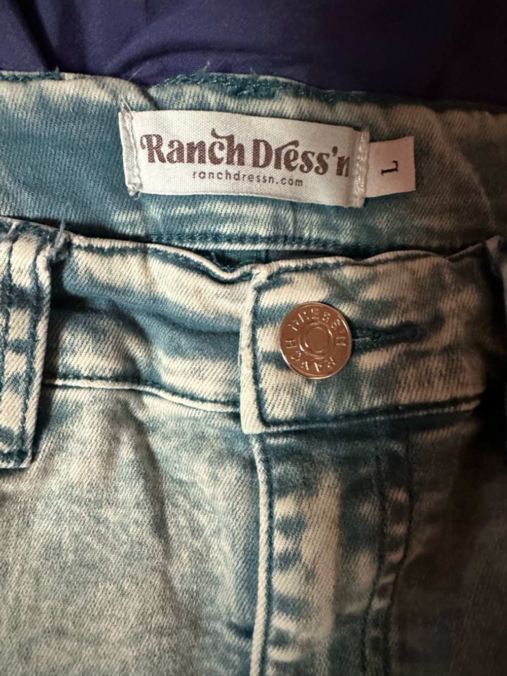 Ranch Dress'n Women's Straight Leg Jeans - Light Blue Wash